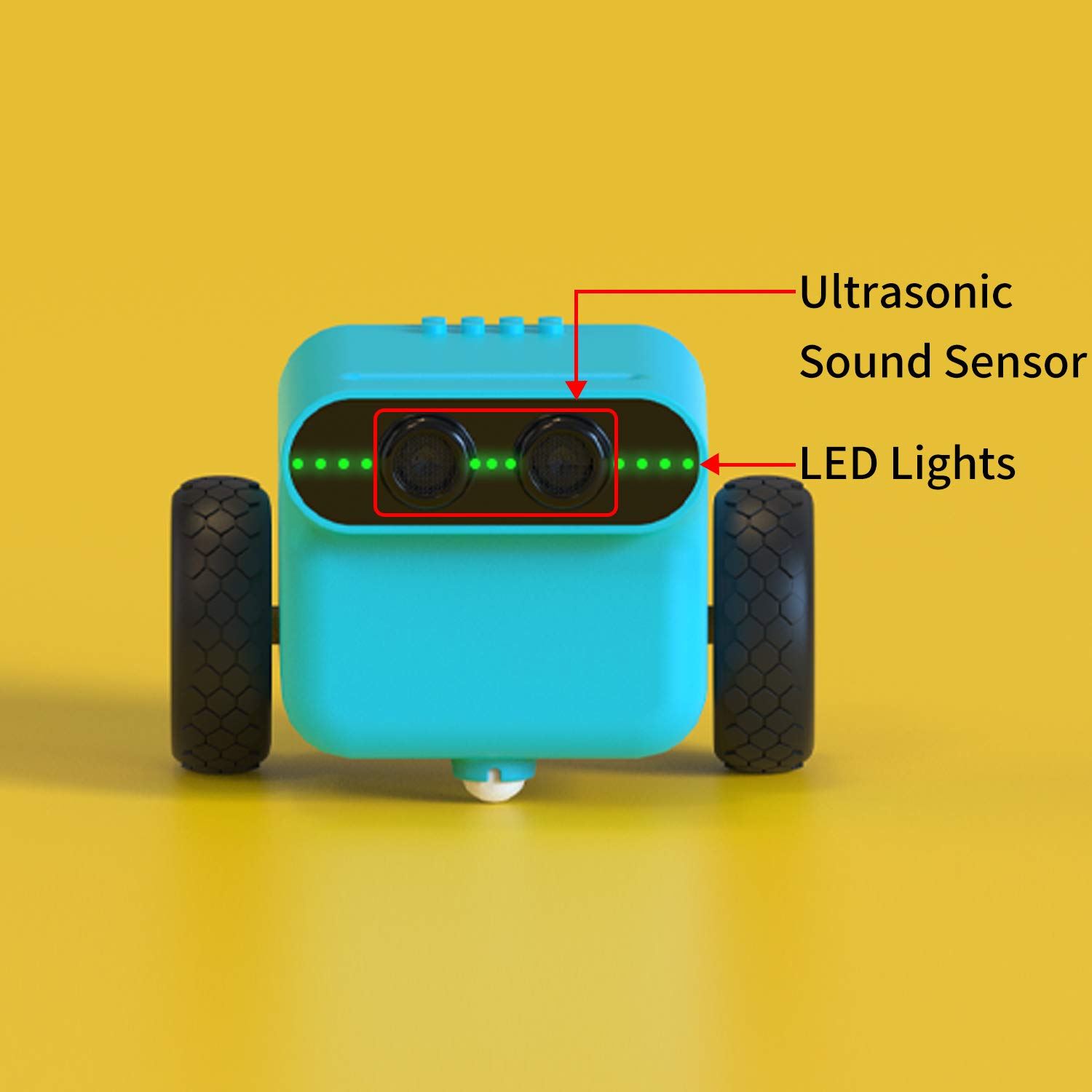 ELECFREAKS microbit TPbot Smart Coding Robot Car with 2 Modes, STEM Educational Project for School and Home, BBC Micro:bit DIY Programmable Car with Wiki Tutorial(Without Micro:bit)