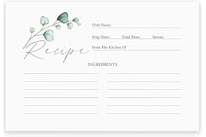 CLEVER SIGNS Premium Recipe Cards - Double Sided, 4x6 Inches Thick - Set of 50 Blank Cards - Ideal for Gifts & Occasions