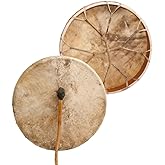 Shaman drum Cow plain 20", Frame Drum, handmade | Handmade drum with natural materials; warm, resonant sound for beginners, performers, and percussion practice.