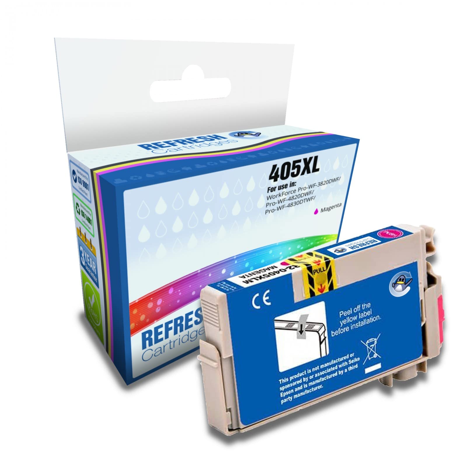 Refresh Cartridges Remanufactured Ink Cartridge Replacement for Epson 405XL (Magenta)