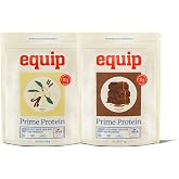 Equip Foods Chocolate &amp; Vanilla Grass-Fed Isolate Beef Protein Powder - Paleo and Gluten Free Protein Powder - Helps Build and Repair Tissue, Gluten Free
