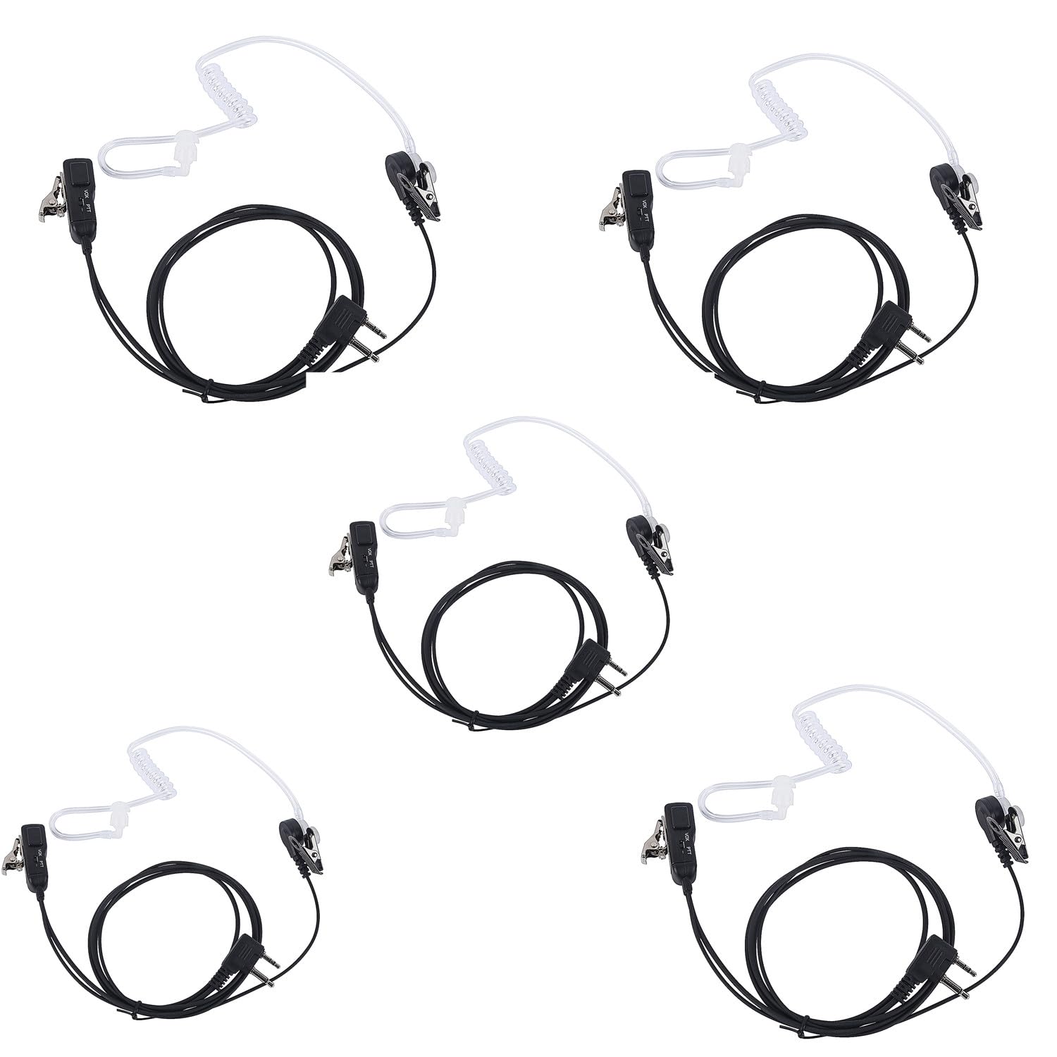 Photo 1 of Pdflie avph3 Headset Walkie Talkie Wired Black Earpiece for Midland Radio lxt630vp3 lxt500vp3 gxt1050vp4 1000g gxt FRS gmrs lxt630pa lxt600pa gxt1000vp4 avph4 avph5 GTX 1000 lxt600(5Pack)