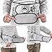 HailiCare Heat Therapy, Physio Decompression 2 in 1 Back Brace - Lower Back Pain Relief Lumbar Support at Home Back Belt - One Size for 29-49 inch Waists (Silver)