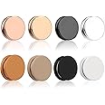 8 Pairs Hijab Pins Powerful Magnetic Hijab Pins, Multi-Color Hijab Magnets, Multi-Use Pinless Magnetic Hijab Pins for Scarves & Clothing, Includes Shiny & Matte Styles(Flat Circle)
