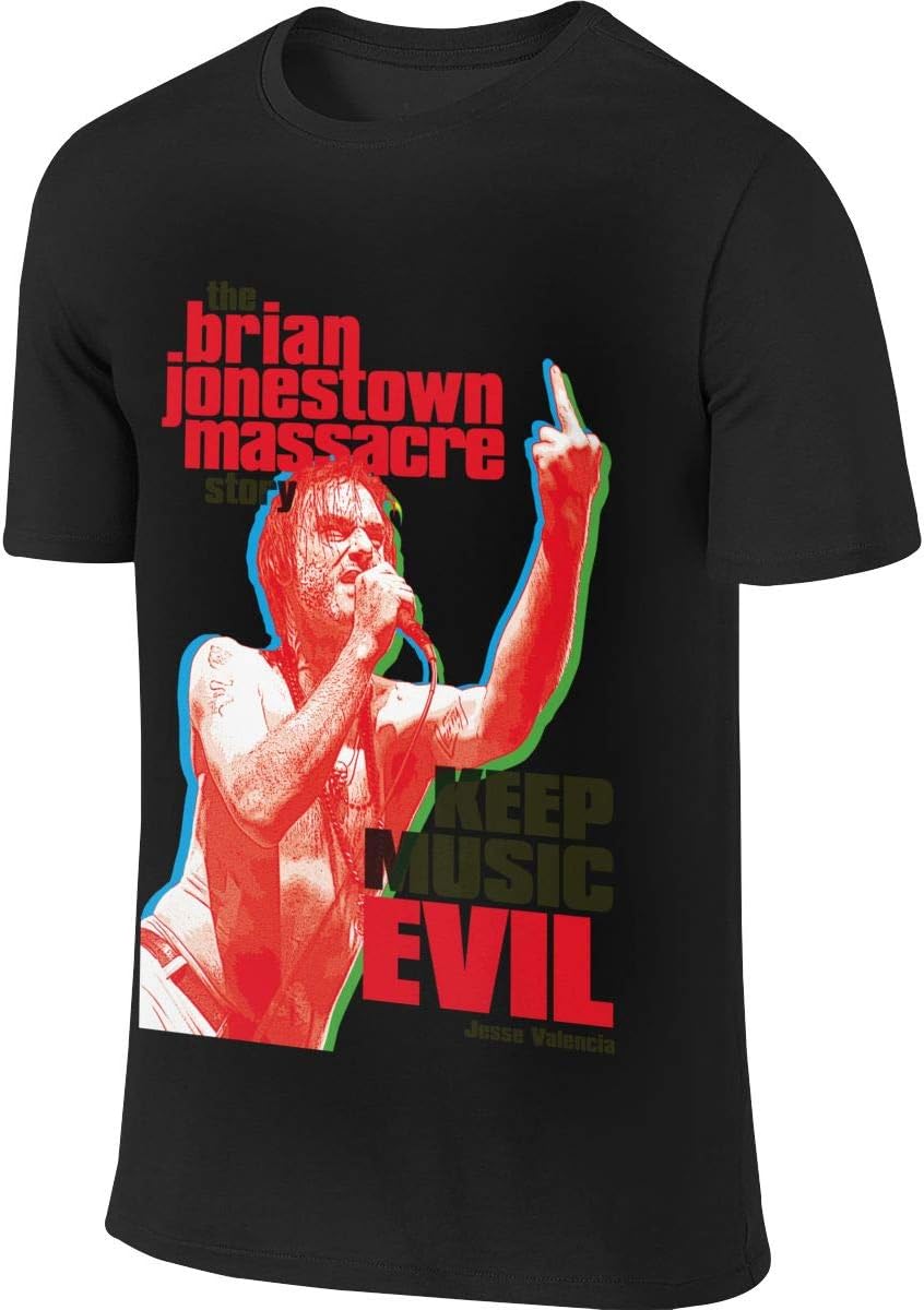 SHILEYOXN The Brian Jonestown Massacre Band Men Comfortable Cotton Round Neck Short Sleeve T-Shirt, Shirt