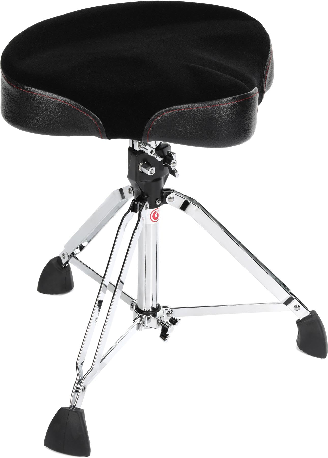 Gibraltar Drum Stool, Drum Stool 9000 Series Motorcycle Saddle Pro Series, 9608M (Diameter: 32cm, Cordura Material, Super Lock, Rotating Spindle for Height Adjustment, 'Super Foot' Rubber Feet)