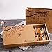 SDJ Mooncake Craft Paper Boxes Chinese Traditional Gift Packaging 10 Bottoms+10 Covers 9.3 6.41.9 Inch for 6 Moon Cake