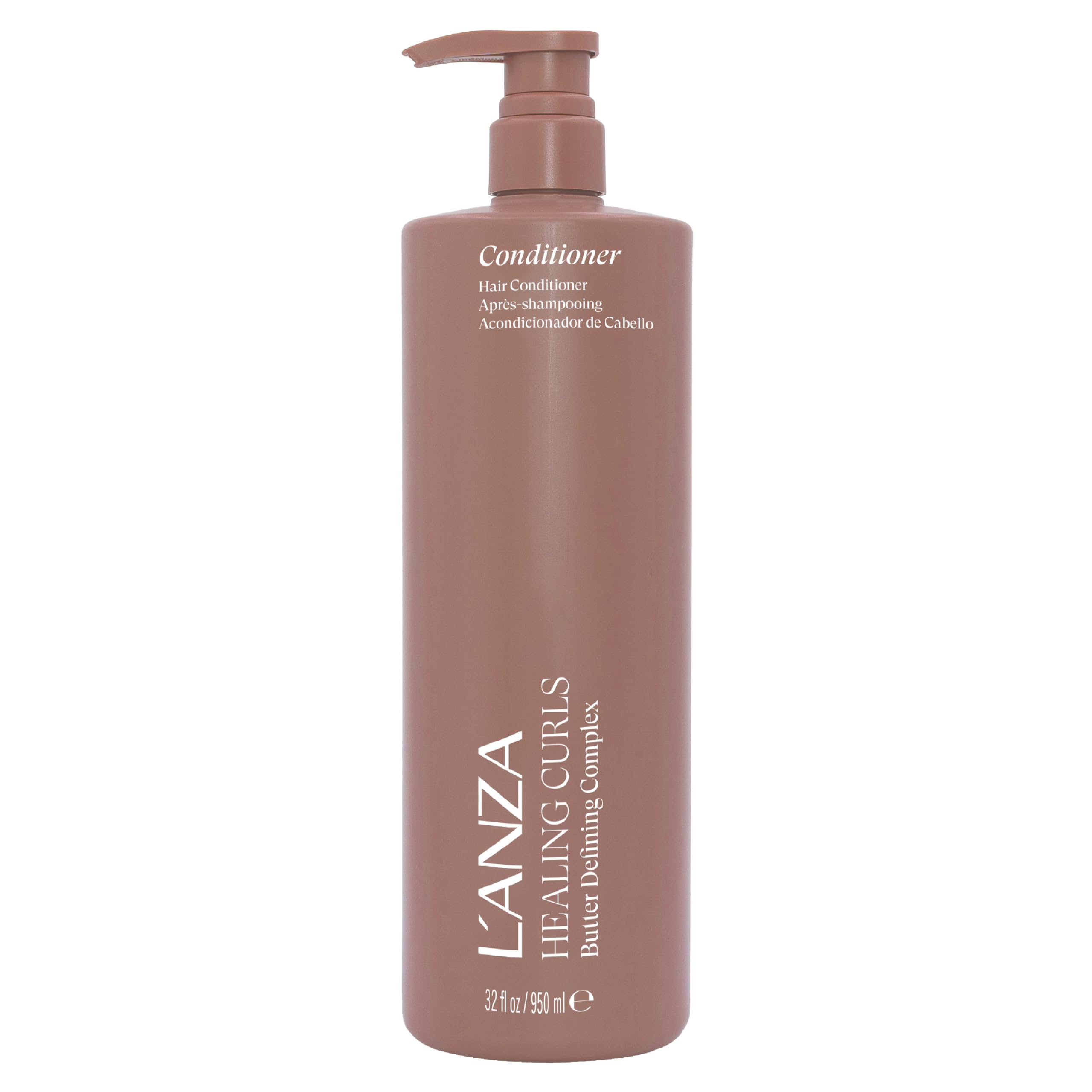 L'ANZA Healing Curls Butter Conditioner - Curly Hair Product for Moisturising and Detangling Velvety Curls with Anti-Humidity Moisturisers, with Sulphate Free, Paraben Free Formula (1L)