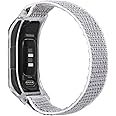 C2D JOY Sport Mesh Nylon Bands Compatible with Garmin Vivosmart 5 tracker Replacement Bands with Case