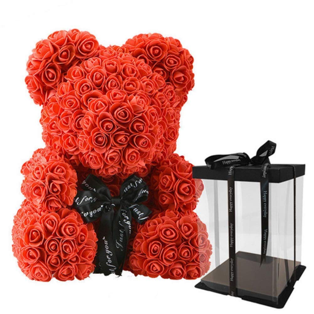 cheap flower teddy bear