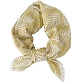 Pemilosci Soft Cotton Like Lace Bandana Headband, Head Wrap, Protective Coverage, Hair Neck Scarf for Women 24 x 24 inch