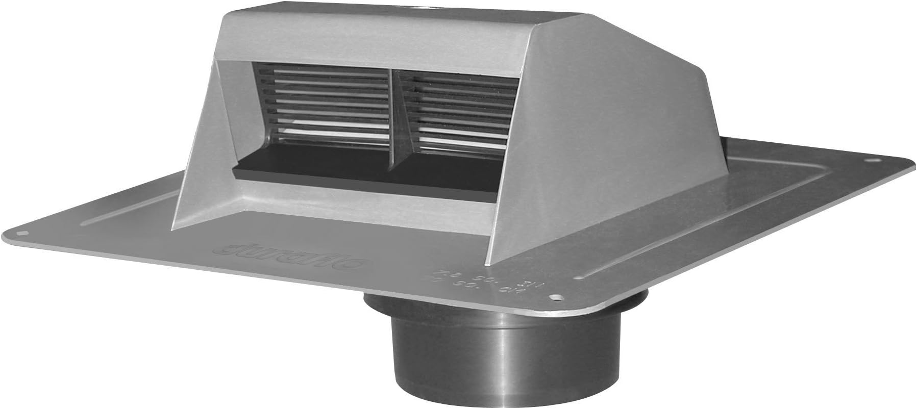Duraflo 6011G Exhaust Vent with Flap and ATT Collar, Grey