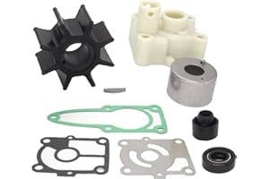 QUICKMARINER QuickMarine 8M0137849 Water Pump Impeller Repair Kit for Mercury Marine 9.9 10 15 20 HP EFI & Nissan Tohatsu MFS 15 20 HP Outboard Motor Replacement 98-8M0135821 3RS-87322-1