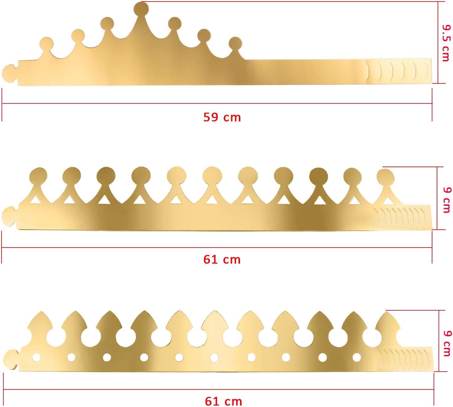 SIQUK 27 Pieces Golden Paper Crown Party Gold Crowns Hats King Crowns ...