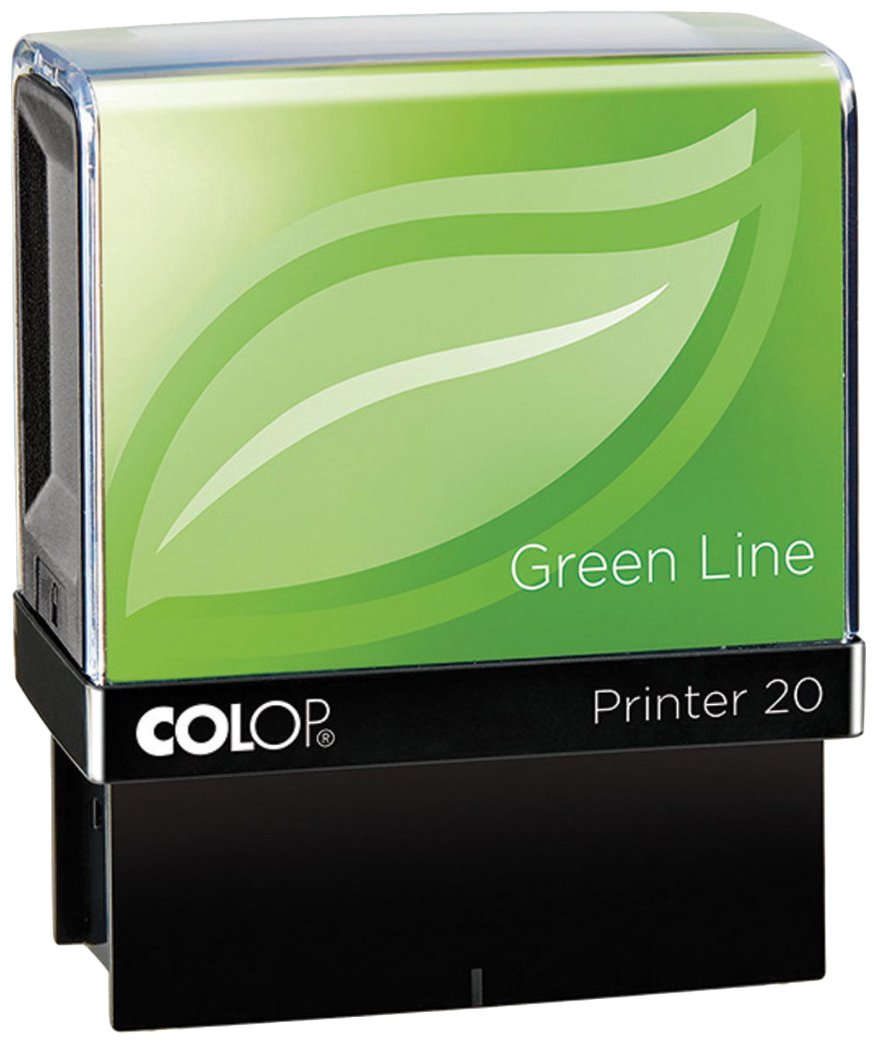 COLOP P20GLSCA 38 x 13 mm GreenLine SCANNED Stamp - Red