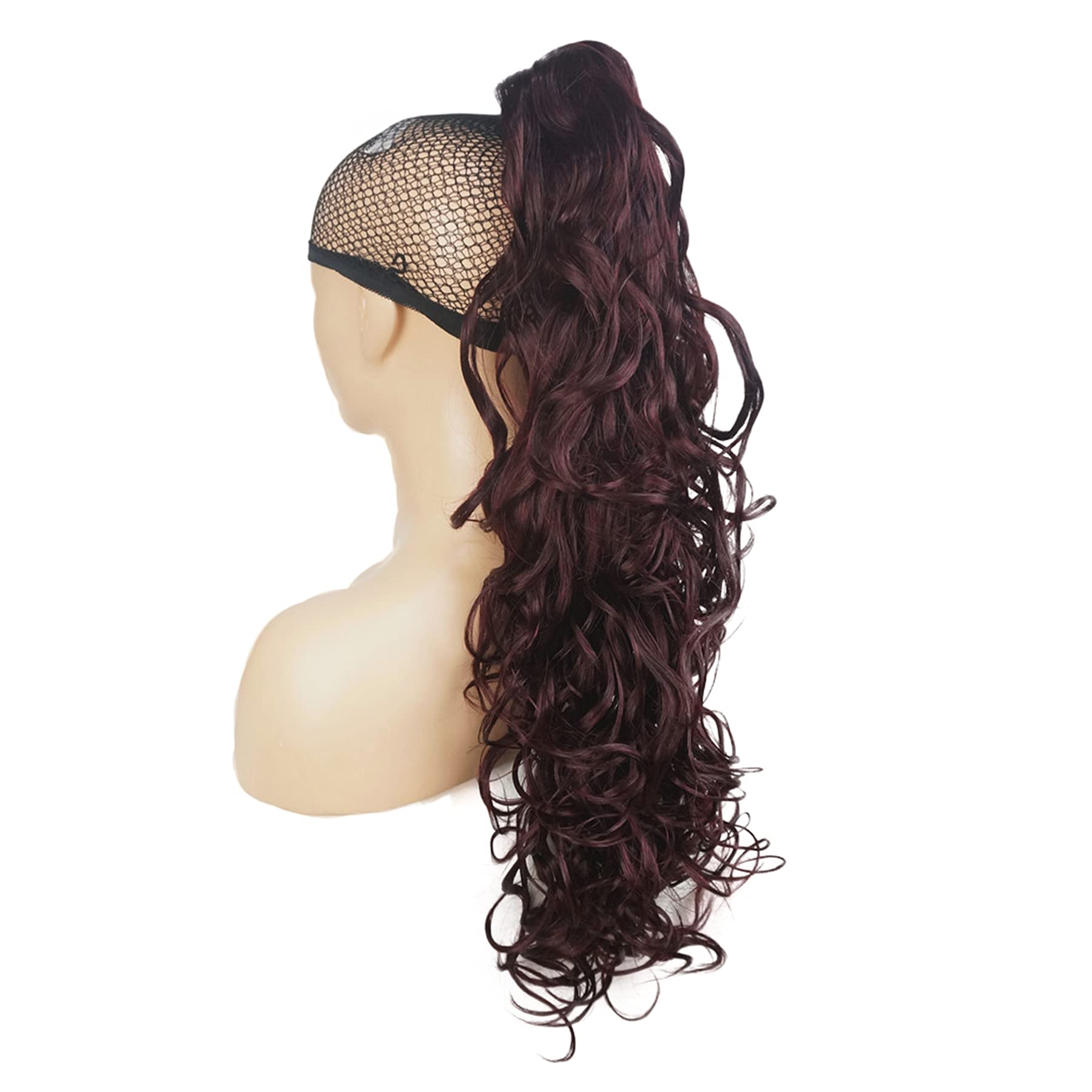 Lydell 30" Long Curly Styled Clip In Claw Ponytail Hair Extension Synthetic Hairpiece 280g with a jaw/claw clip (99T) โ image 1