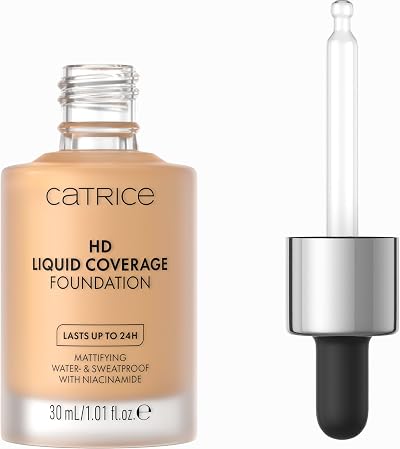 Catrice HD Liquid Coverage Foundation 034 Medium Beige 30ml Matte Longwear