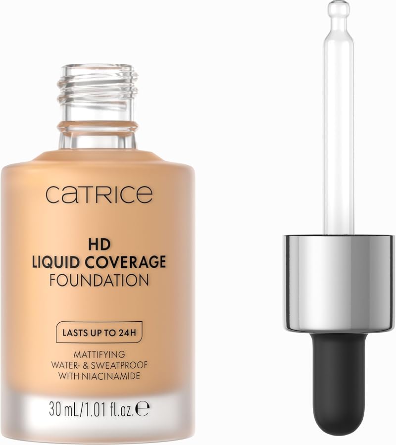 Catrice HD Liquid Coverage Foundation 034 Medium Beige 30ml Matte Longwear