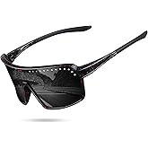 KUGUAOK Polarized Sport Sunglasses Men Women Cycling Running UV Protection Glasses Big Frame Mountain Bike Goggles Shades