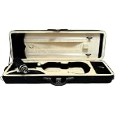 Sky 4/4 Full Size Professional Oblong Shape Lighweight Violin Case with Hygrometer Champagne