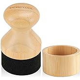 DEBETOOL Cutting Board Oil & Wax Applicator with Lid, Food Grade Mineral Oil & Wax Applicator for Wooden Cutting Board - Natural Bamboo Applicator for Butcher Blocks, Spatula，Spoon and Utensils