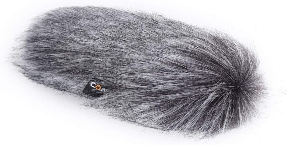 comica CVM-MF2 Outdoor Microphone Furry Windscreen Muff Professional Wind Cover Compatible with CVM-V30 LITE Shotgun Video Microphone