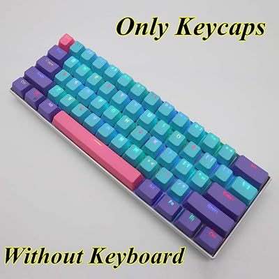 Buy Whysp 61 Pbt Keycaps Rgb Backlit Keycap For 60 Mechanical Gaming Keyboard Oem Profile Blue Keycaps With Key Puller For Cherry Mx Switches Gh60 Rk61 Alt61 Annie Pro 2 Iqunix F60 I610t Joke Online In Uk