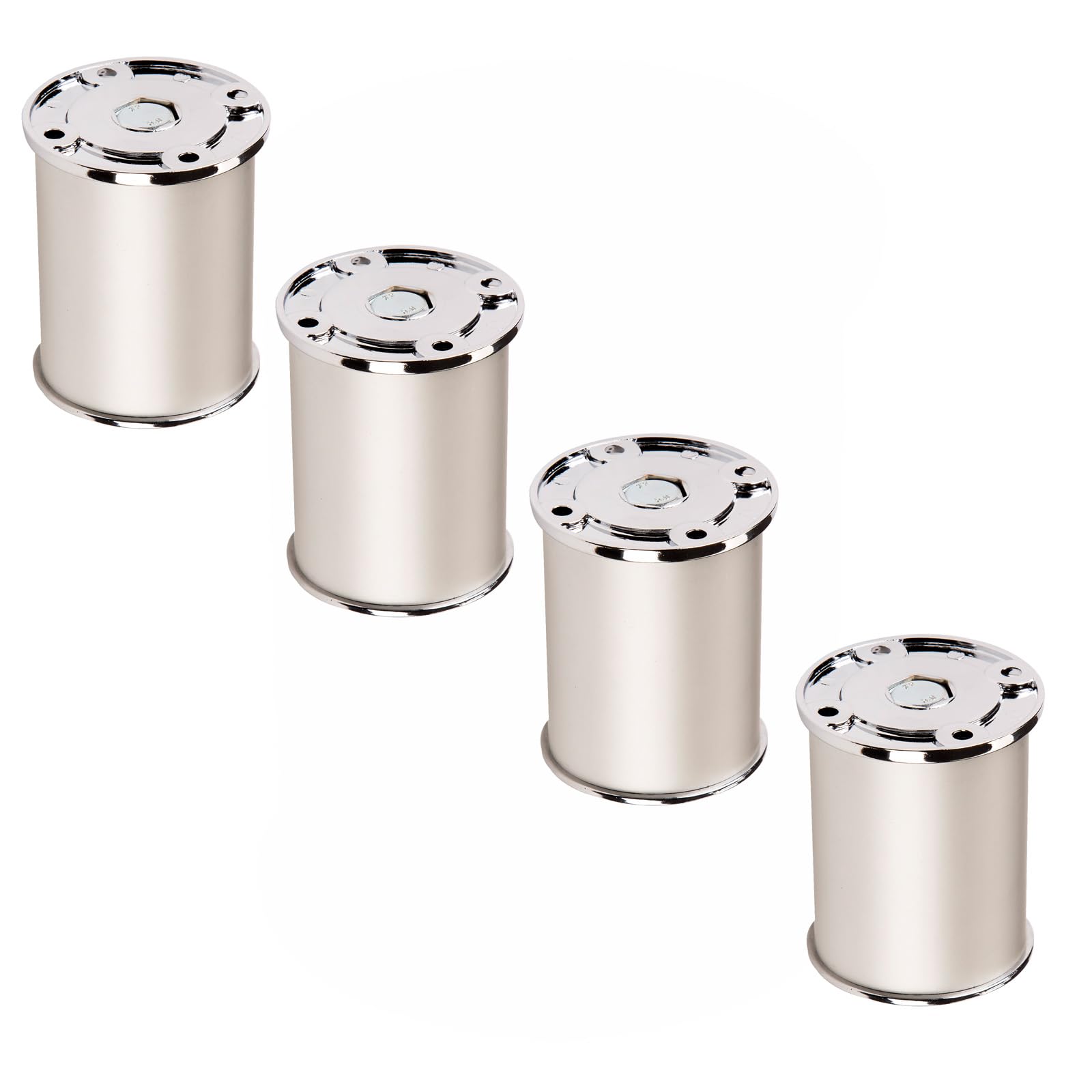 Set of 4 SO-TECH® Furniture Foot Aluminium Height adjustable Ø 50 mm Height 60 mm