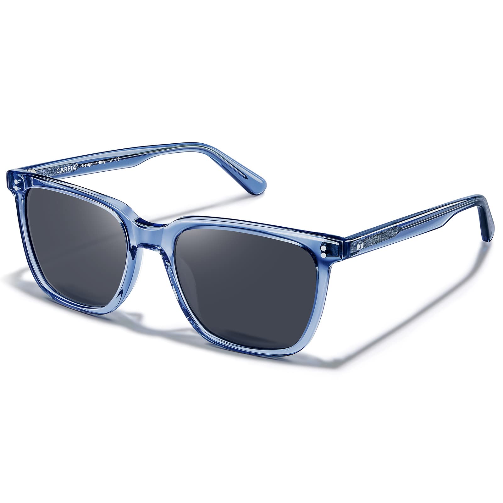 Photo 1 of CARFIA Polarized Men's Sunglasses UV400 Protection for Driving Fishing Cool Man Acetate Shades CA5354L