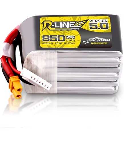 Amazon.com: TATTU R-Line 22.2V 5100mah 6S 95C FPV Lipo Battery