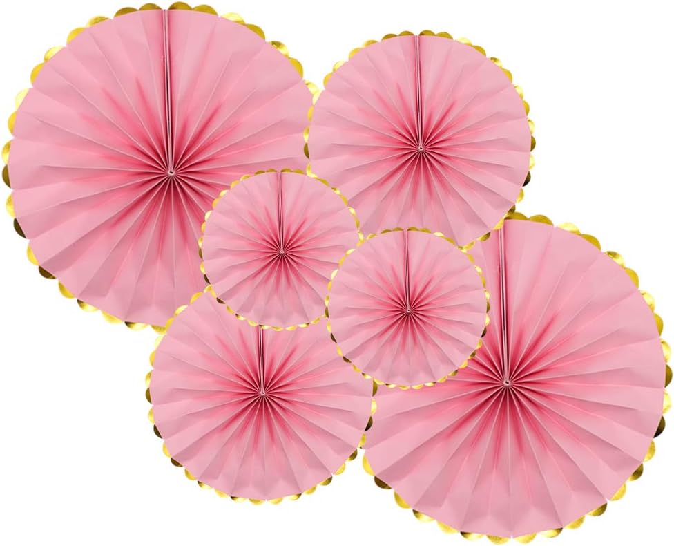 KAXIXI Party Hanging Paper Fans Decorations, Wedding Birthday Bachelorette Bridal Shower Party Ceiling Hangings Gender Reveal Baby Shower Party Decorations, 8pc: Home & Kitchen