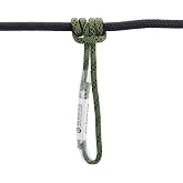 NewDoar 6mm (1/4") Prusik Cord Pre-Sewn 12KN/2700lb Aramid Auto Block Cord High Strength Prusik Arborist Rope for Outdoor Climbing Arborist Rescue Mountaineering-60cm/24''/1pc