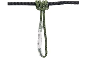 NewDoar 6mm (1/4") Prusik Cord Pre-Sewn 12KN/2700lb Aramid Auto Block Cord High Strength Prusik Arborist Rope for Outdoor Climbing Arborist Rescue Mountaineering-30cm/12''/1pc