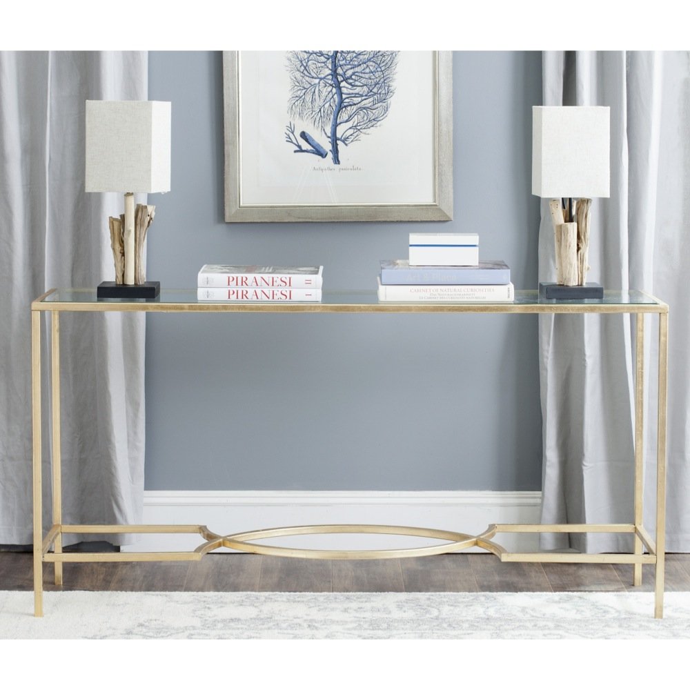 Best Console Table Gold Glass