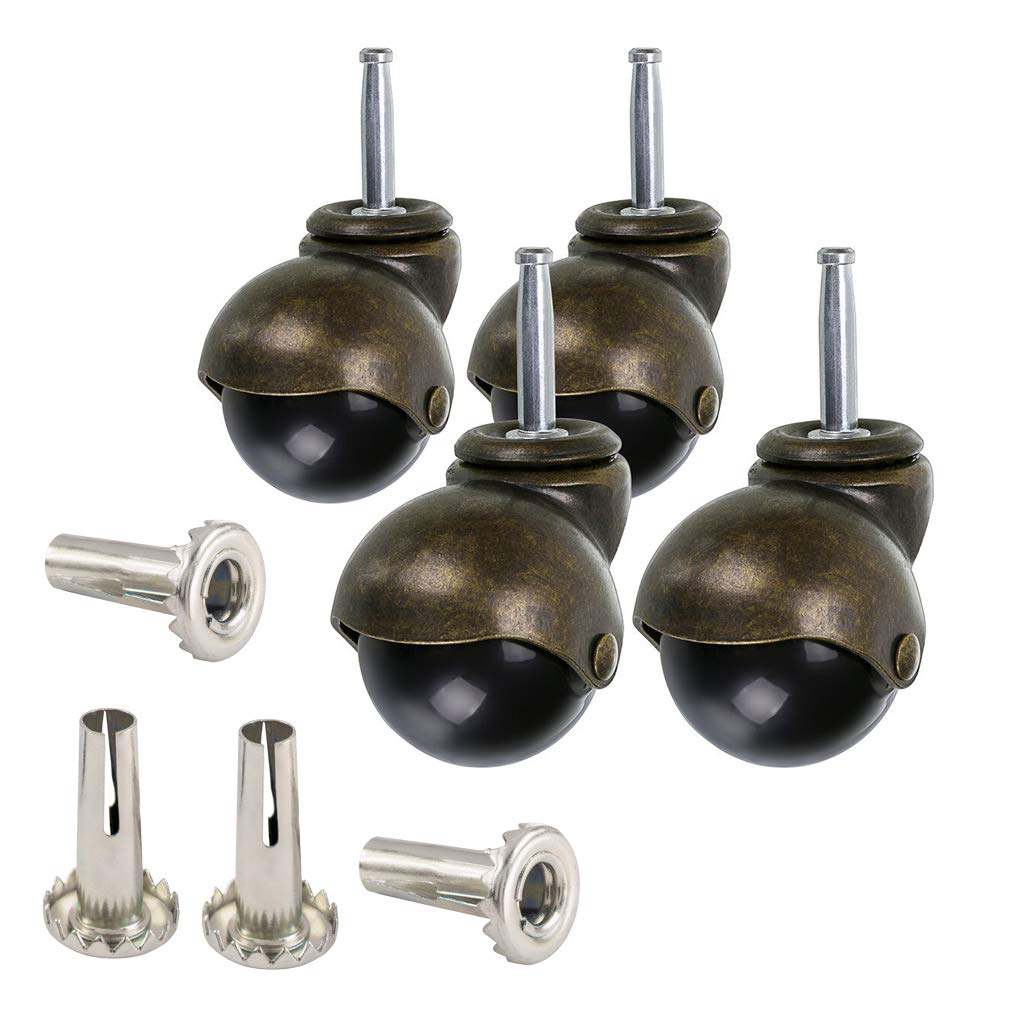 Skelang 1.5 Inch Ball Caster Stem Caster Wheel with