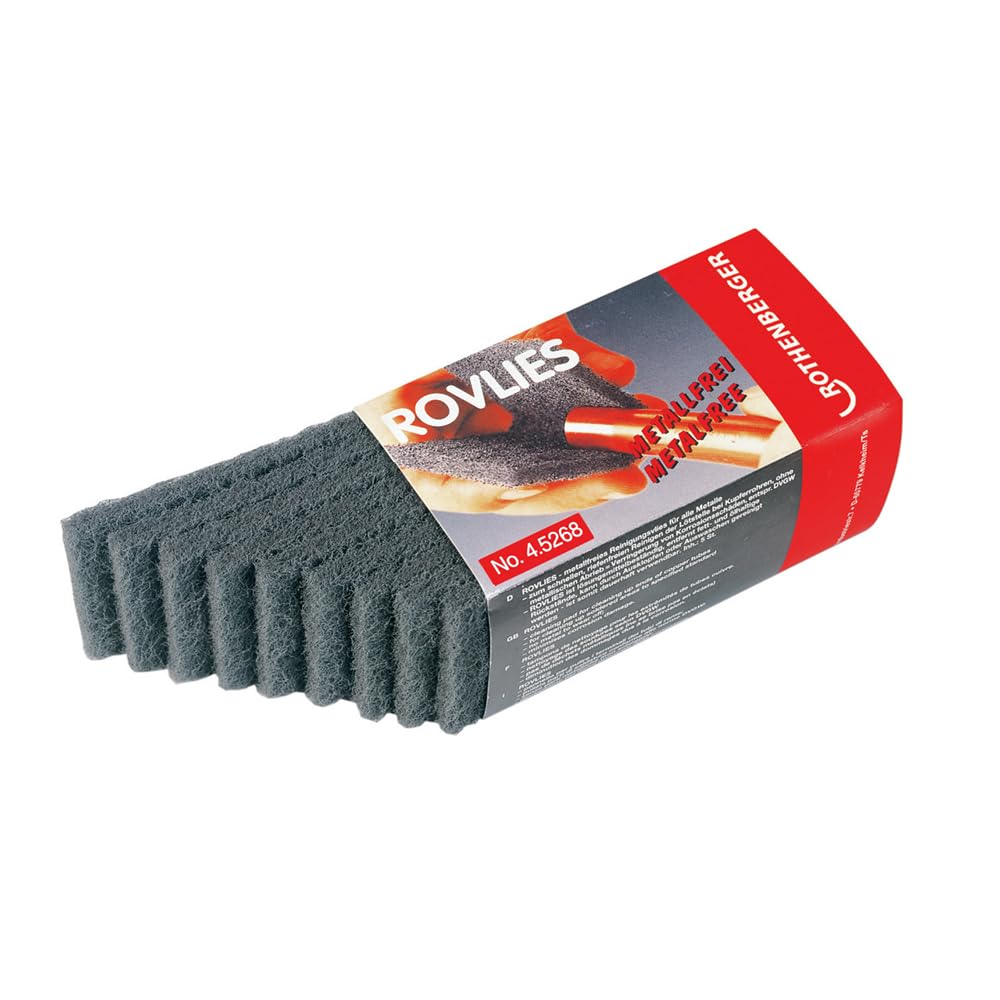 Rothenberger 45268 Synthetic Rovlies Cleaning Pads, Black, Set of 10 Piece