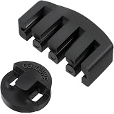 Hadnves 2 Pcs Rubber Cello Mute Cello Practice Cello Mute Celloes Accessories for Practice and Performance, Black
