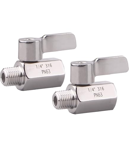 1/4" NPT 1-Piece Ball Valve - Stainless Steel SS316 For Water, Oil & Gas Lines - View #4