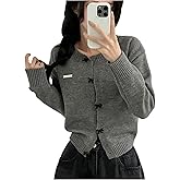 GORGLITTER Women's Bow Button Up Cardigan Sweaters Dressy Trendy Cute Long Sleeve Outerwear Fall Outfits