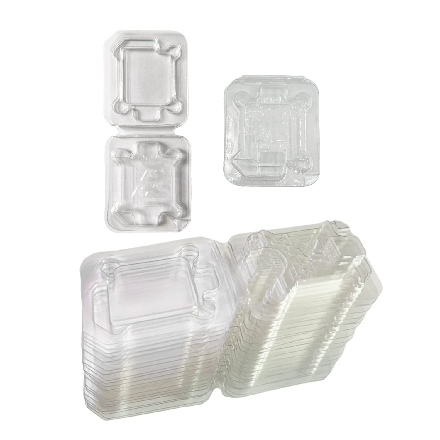 Computer CPU Case Tray Packaging Clamshell for Intel LGA775 LGA1150/1151/1155 /1156 i3 i5 i7 CPU Protector Cover (20 pcs CPU shell)