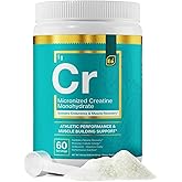 Essential Elements Micronized Creatine Monohydrate Powder for Men & Women - Unflavored & Easily Dissolved - 60 Servings