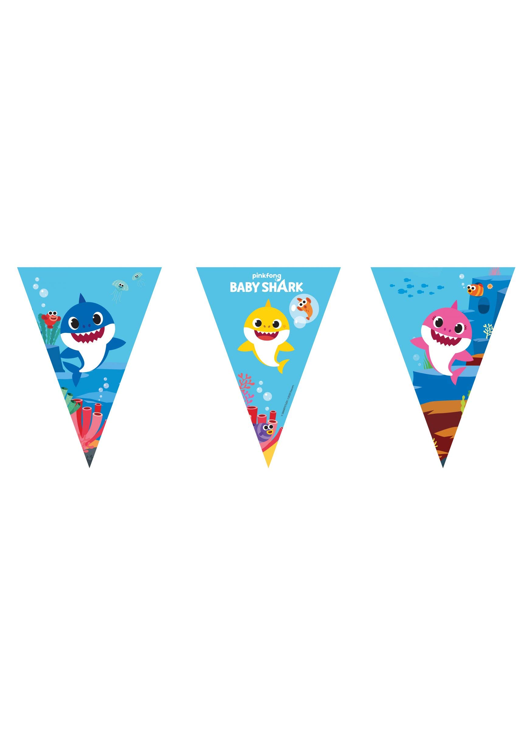 Generique - Spun 9 Triangular Baby Shark Bunting in FSC Paper, PR92544