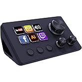 TreasLin Stream Controller Deck with12 Customizable Macro Keypad to Trigger Actions in OBS Twitch YouTube for Content Creators Stream Dock Compatible with PC &amp; Mac N3 Black Macro Keypad