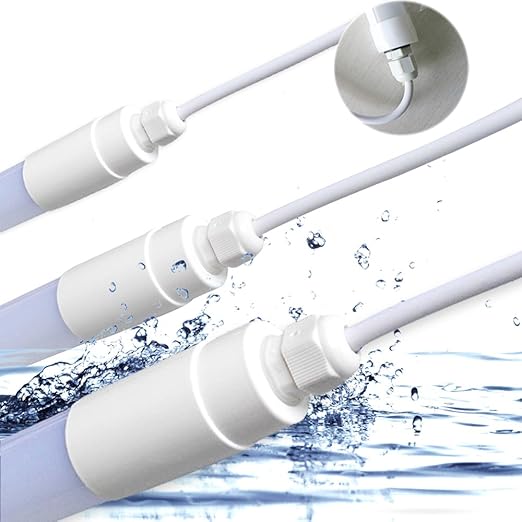 Amazon 2本 防水型 Led蛍光灯 60cm 消費電力10w w形相当 Ledライト 防虫 防水型 屋外仕様 Ip65 Ledベースライト 防雨 防水ランプ 昼光色 6000k 乳白カバー 1 2mプラグ電源コード付き 工事不要 2年保証 実際納期 購入後3 8日で到着 Toika Led蛍光灯 通販