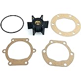 WINGOGO Water Pump Impeller Repair Kit Replacement for Jabsco 653-0001-P Johnson 09-810B-1 Volvo Penta 876097 Yanmar F4B 128990-42200