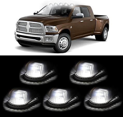 Amazon.com: SCITOO 5 Pack Cab Marker Light lamp Smoke Lens + Warm White