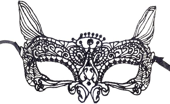 Amazon マスクセクシーレースバタフライマスク透かし彫りダイヤモンドマスクエルビス A Xiamimi スポーツ アウトドア