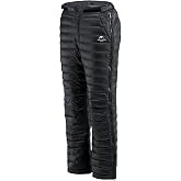 Naturehike Side Zipper Down Pants, Men's Women's Winter Snow Ski Pants, Windproof Warm Insulated Puffy Trousers