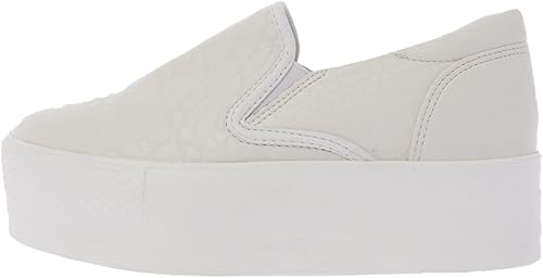 white platform slip on sneakers