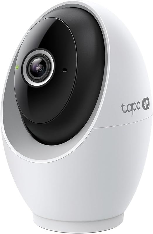C260 4K 8MP Überwachungskamera Innen 360°, Lokale KI-Erkennung, Physischer Privatsphärenmodus, 18-Facher Digitalzoom, Bewegungsverfolgung, Zwei-Wege-Audio, MicroSD-Karte Bis zu 512 GB